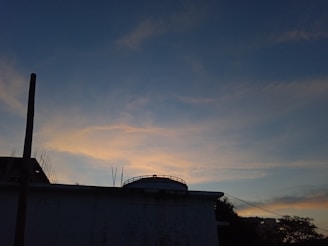 An atmospheric shot of a cityscape at dusk, used in a recent digital storytelling project.