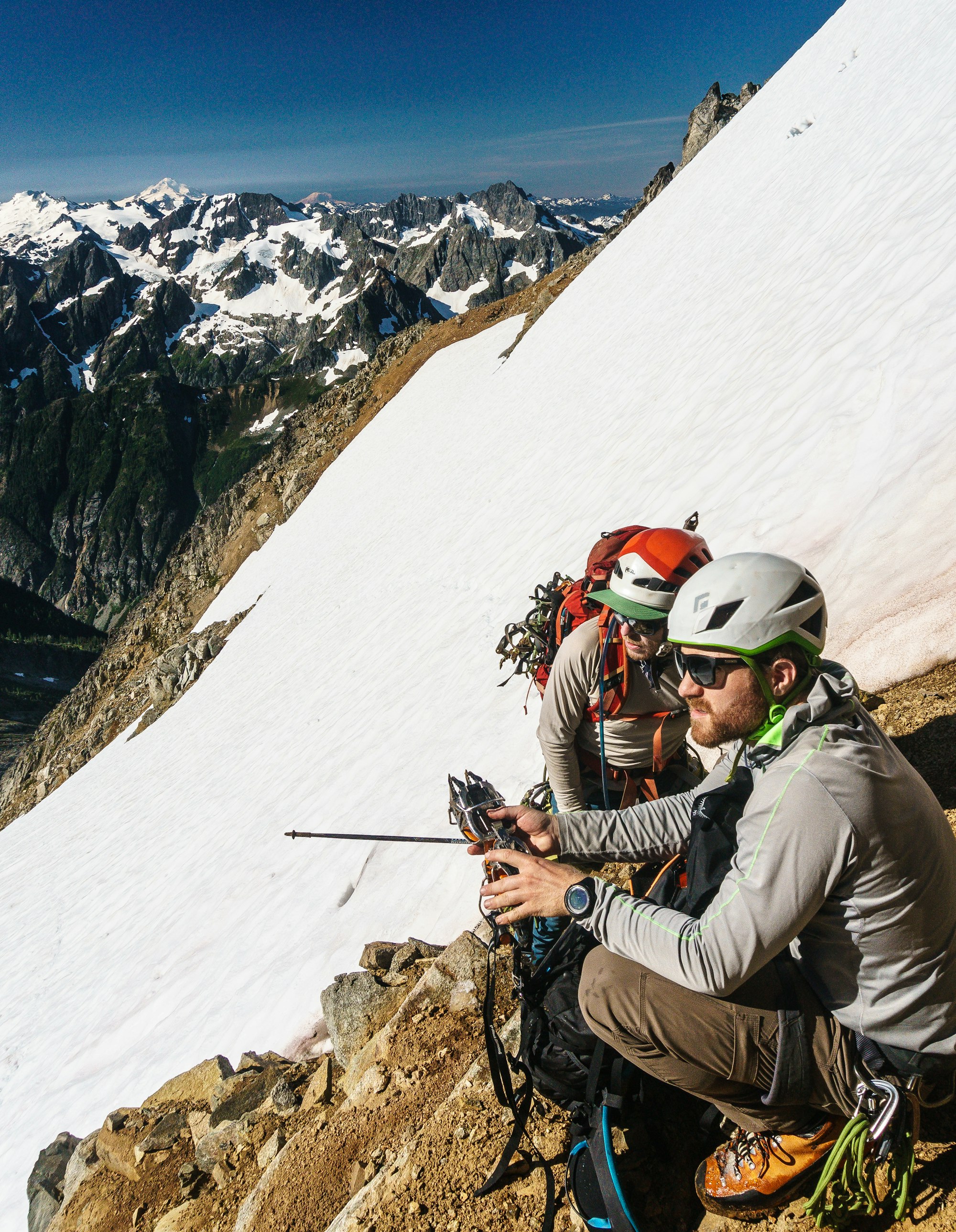 Discussing the options in the North Cascades of Washington