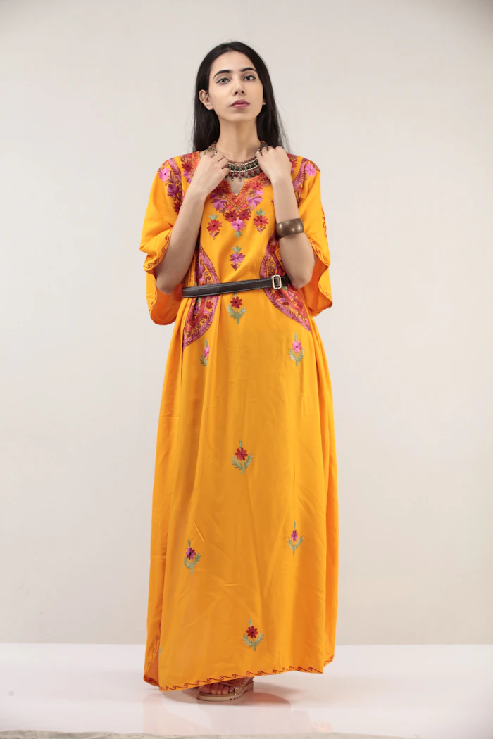 Neutral scarf styled in a refined modest fashion look