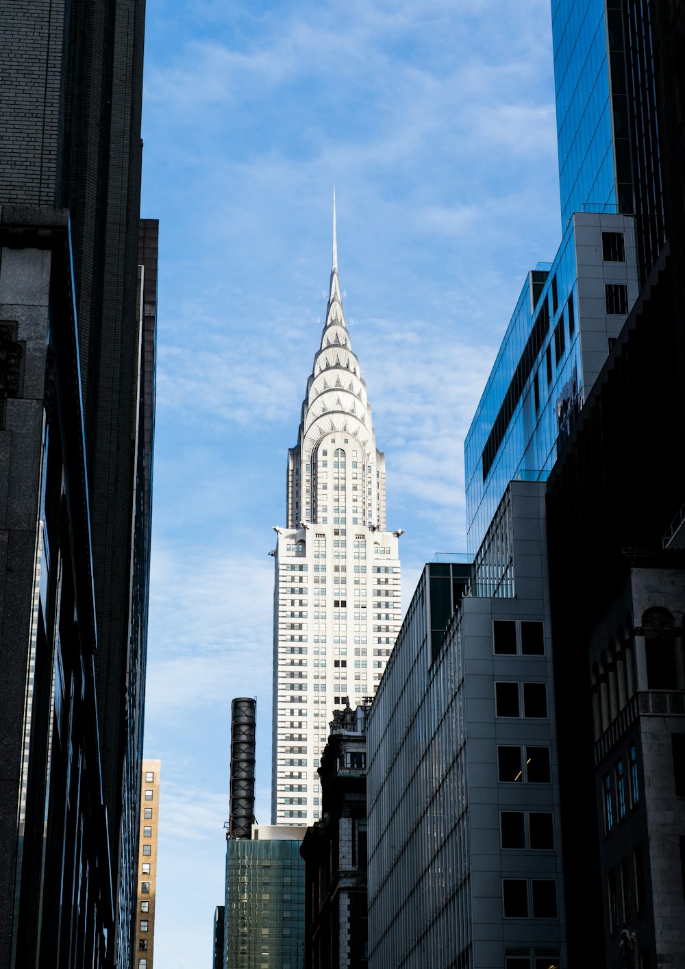 white and blue concrete building