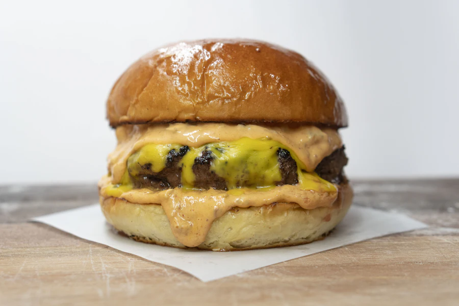 Hamburguesa smash con bacon