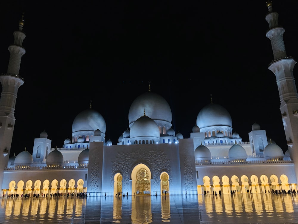 white and black dome building