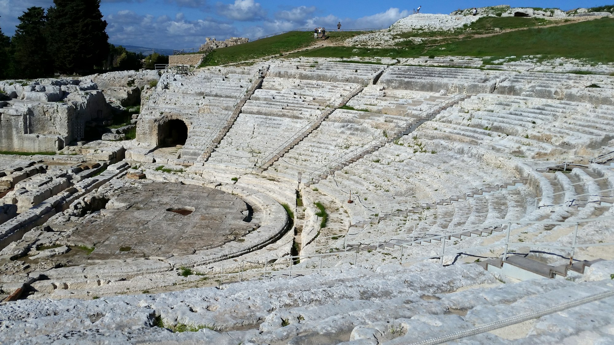 Ancient Teatro Greco (Greek Theatre) in Siracusa, Sicily