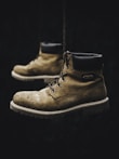 brown leather lace up boot