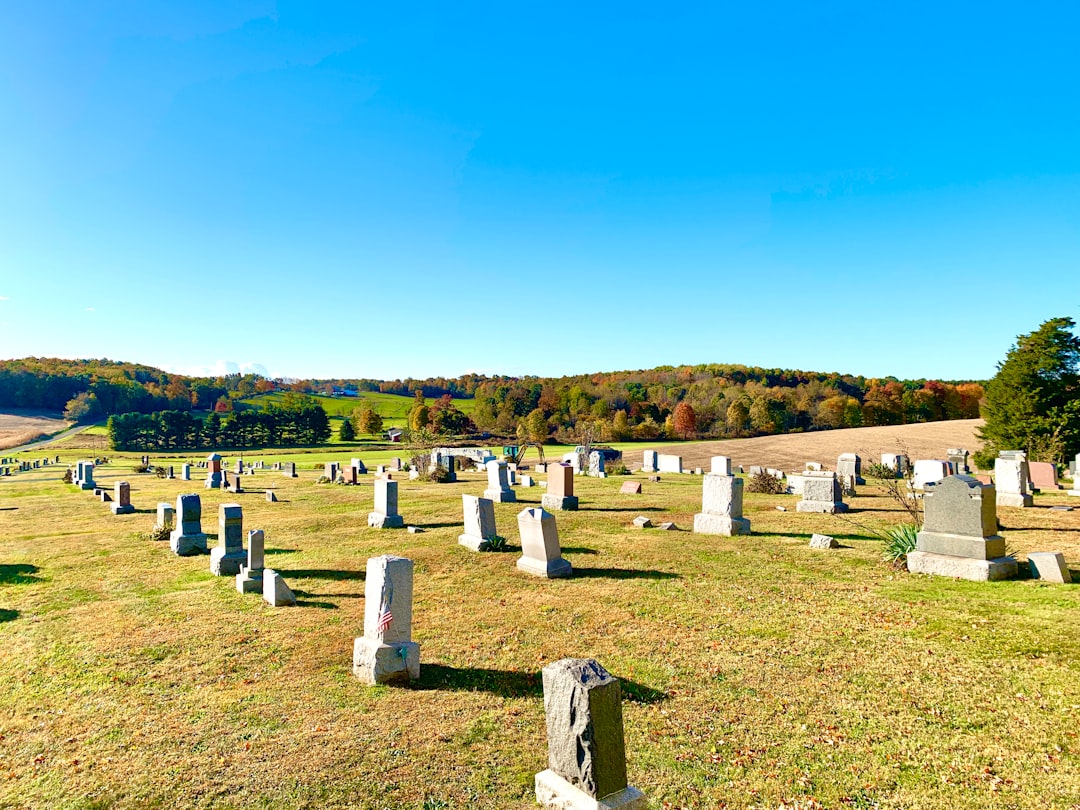 cemetery with headstones
