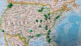 yellow green and white map