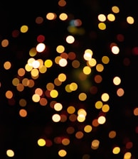 yellow and red bokeh lights