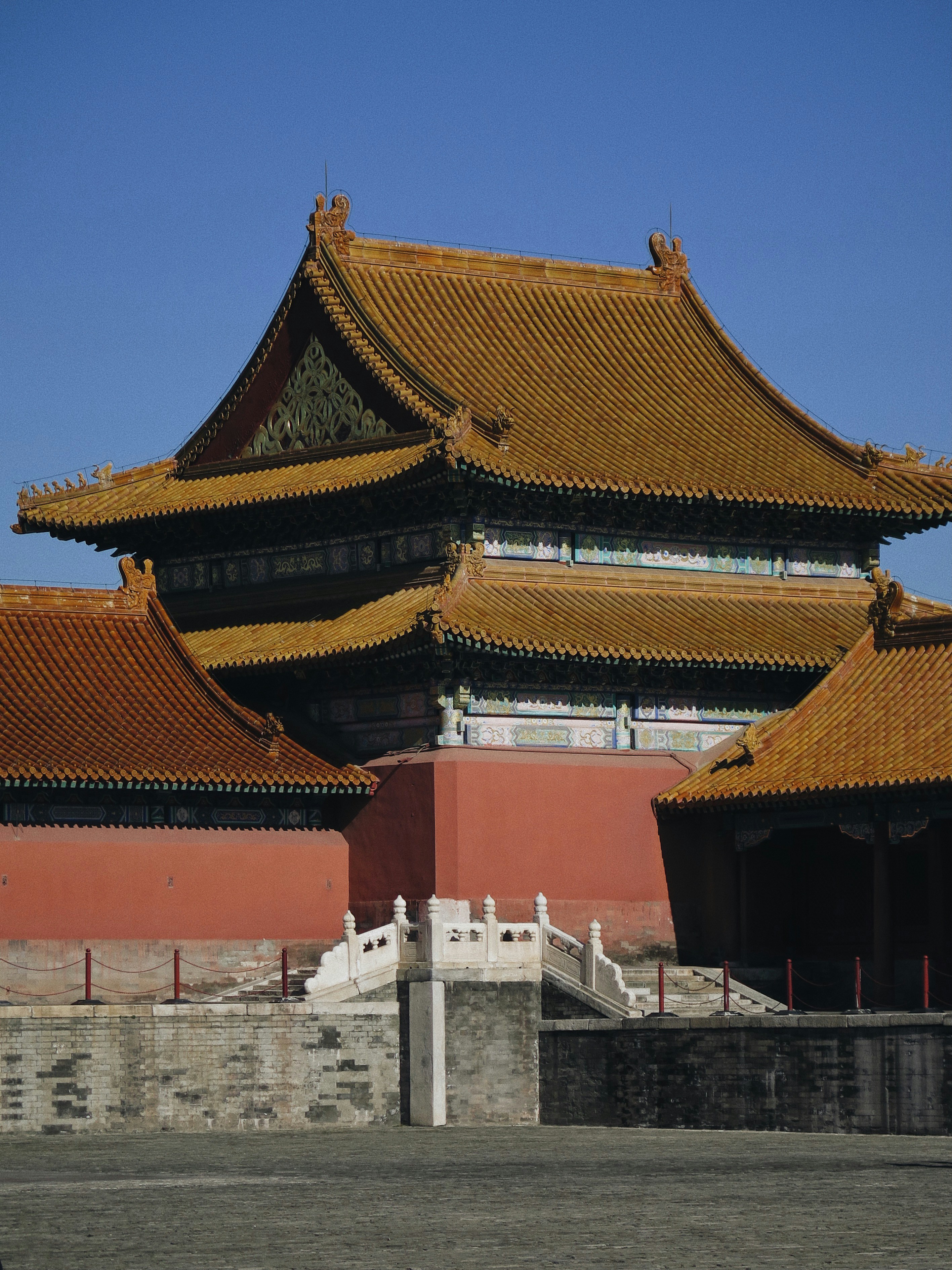 red and white concrete building
