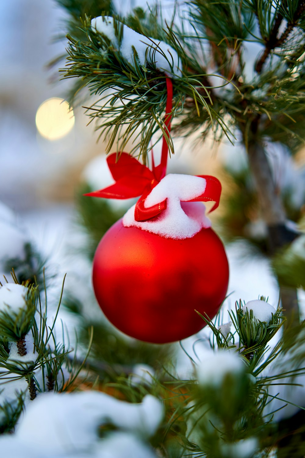 red and white heart ornament