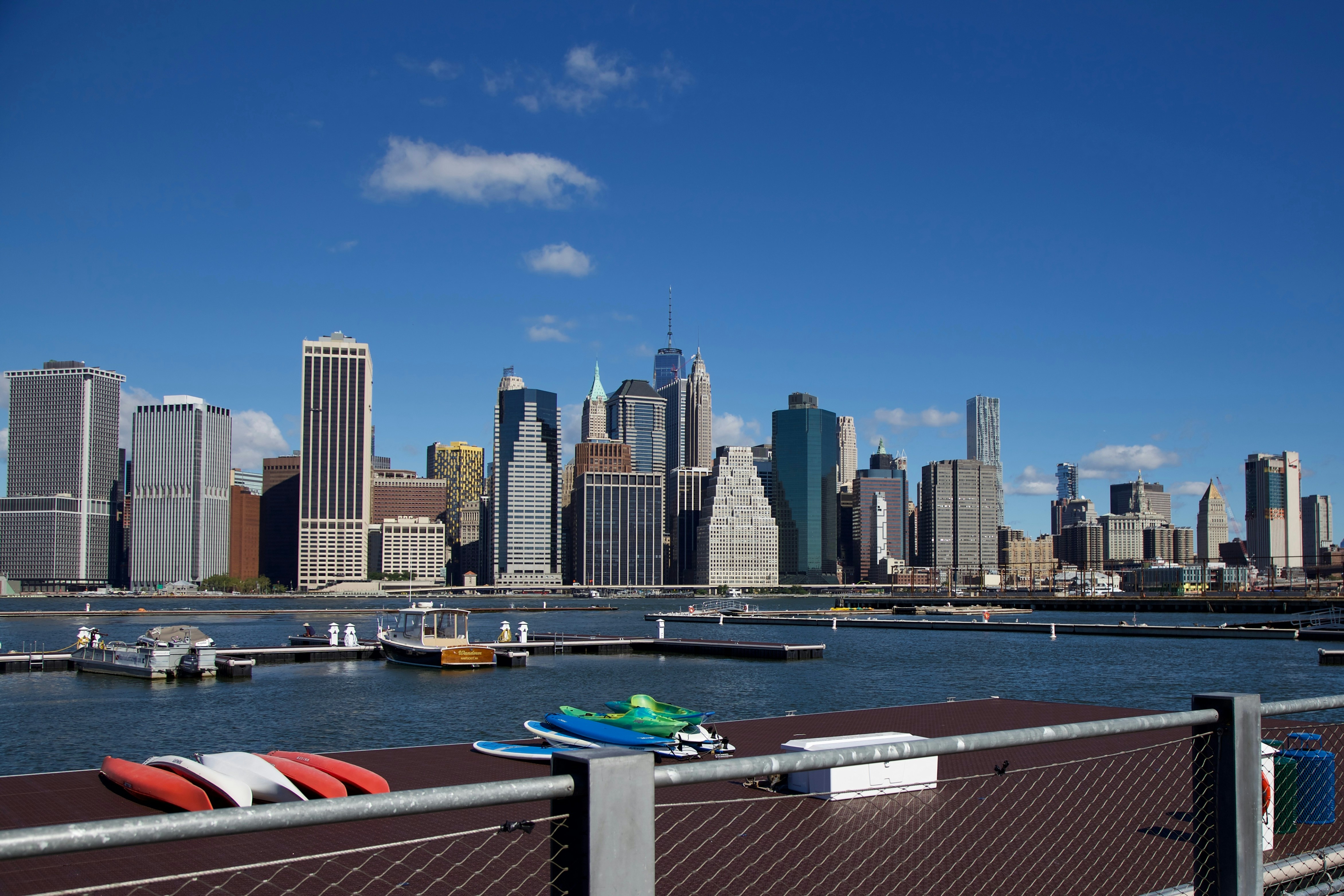 New York,  Manhattan vu de Brooklyn