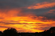 A vibrant sunset symbolizing abundance and prosperity.