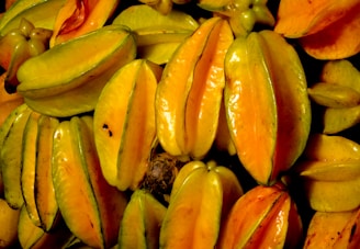 yellow and red banana fruits
