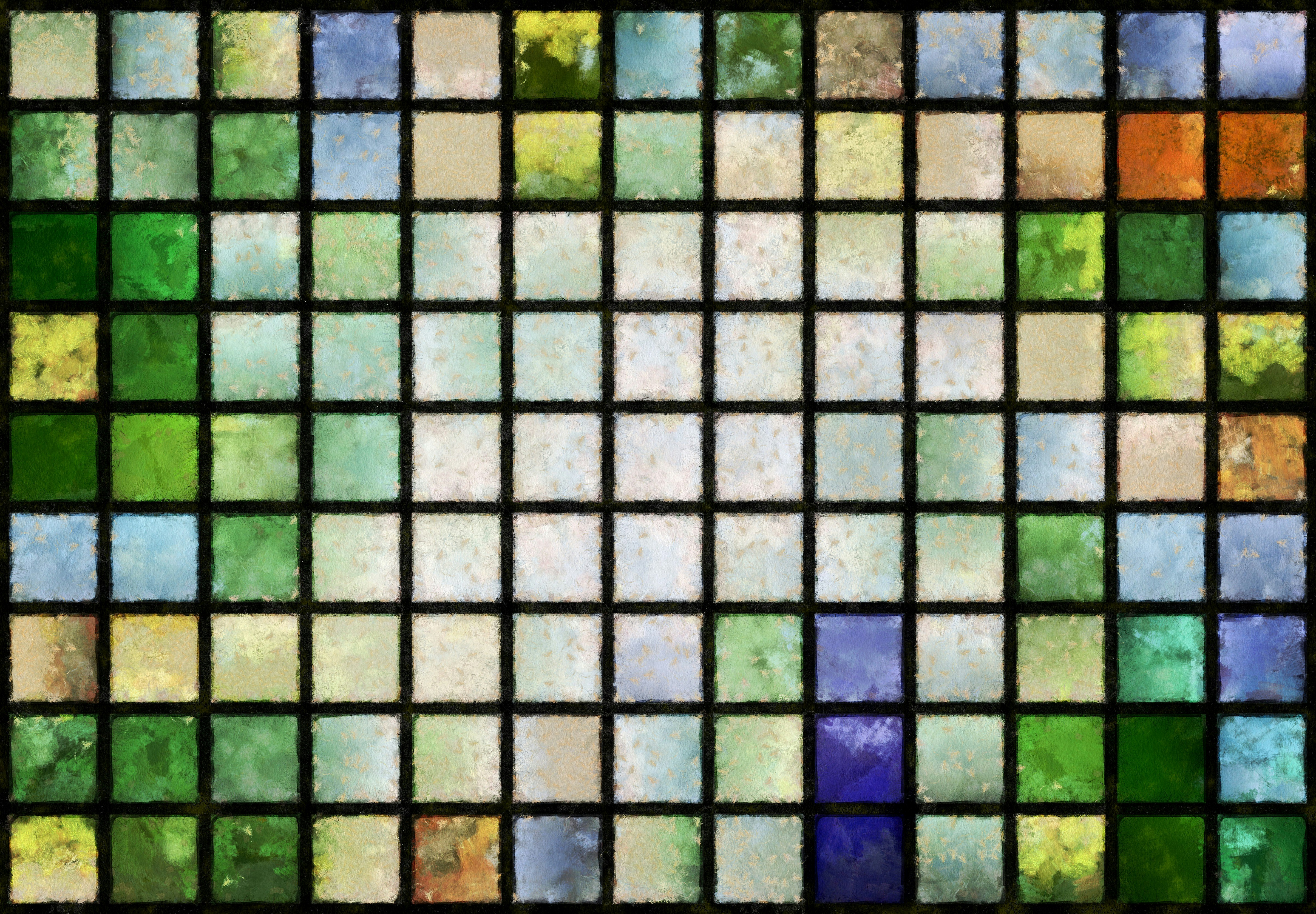 green and black window frame