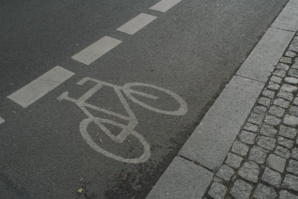 black and white pedestrian lane