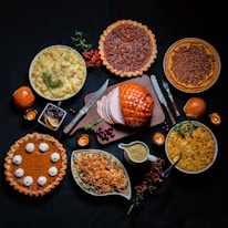 brown round food on white ceramic plate