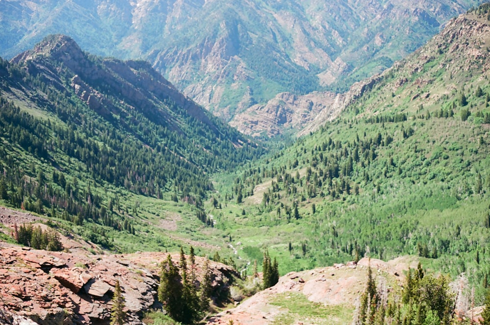 green mountains under sunny sky