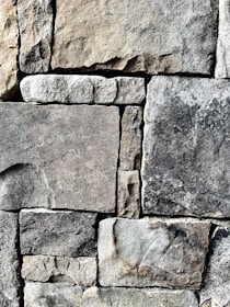 gray and black brick wall