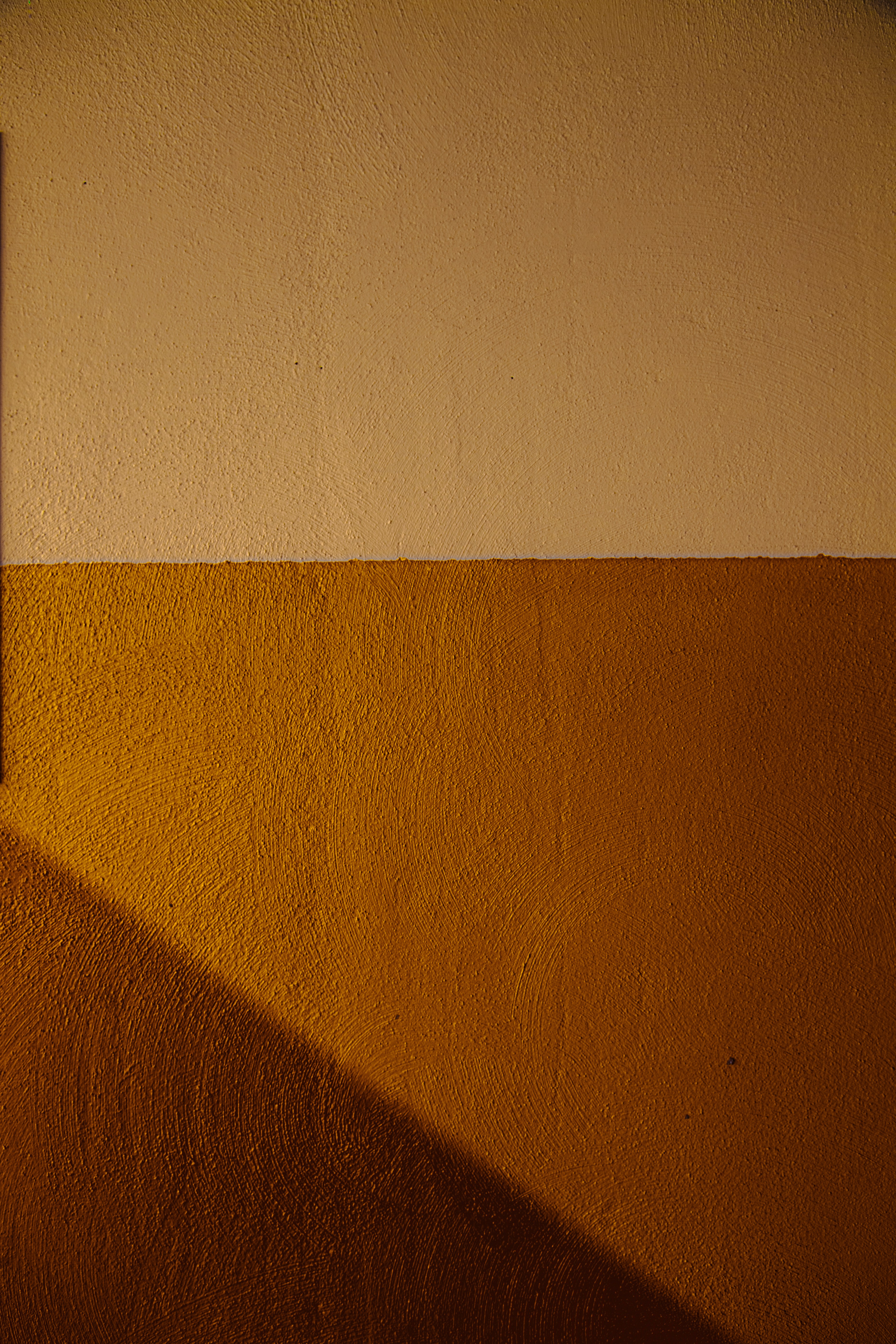 white wall paint with brown textile