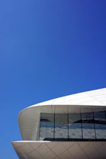 A panoramic view of a modern architectural complex showcasing sleek lines and innovative design.