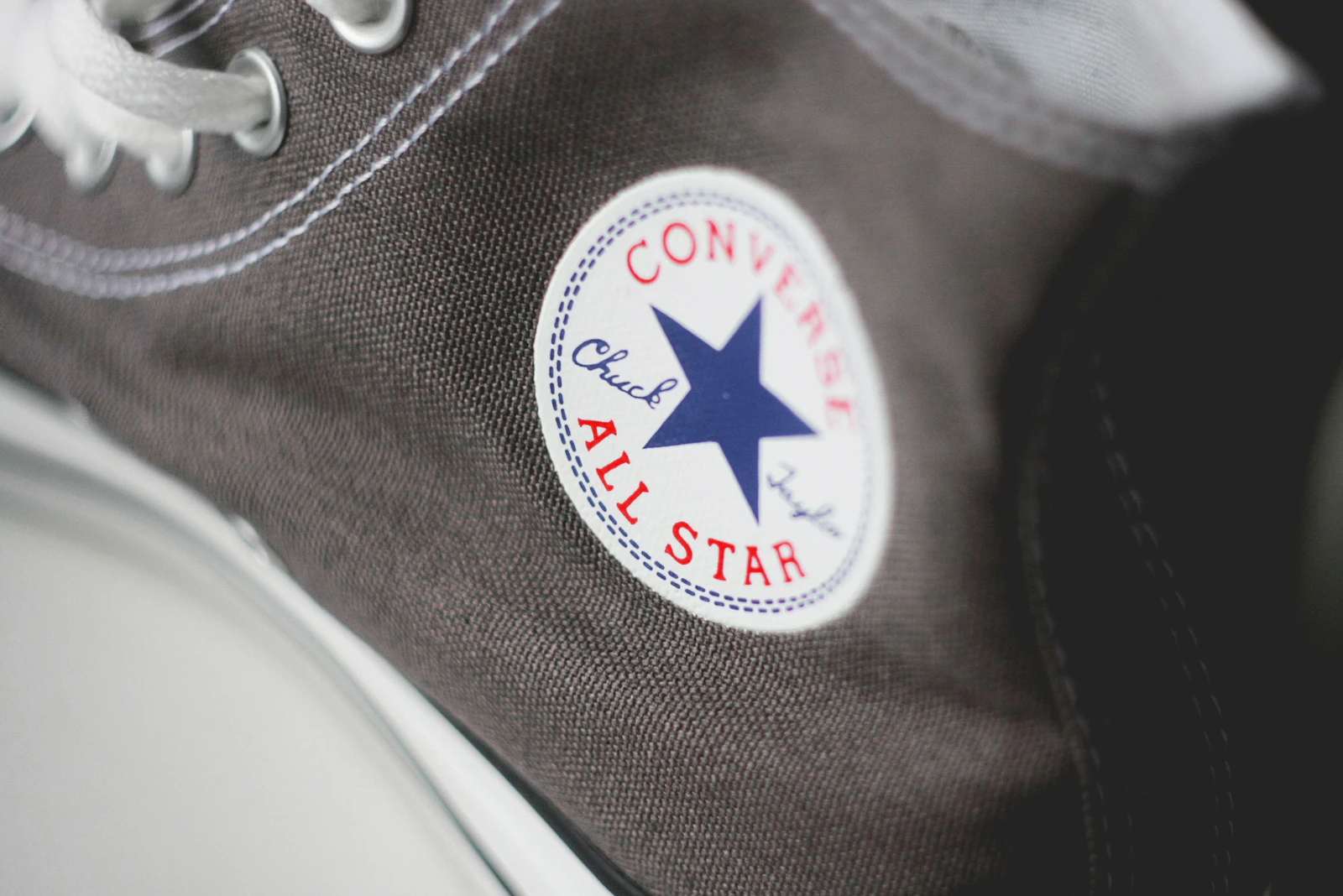 Converse All Star ankle patch close-up