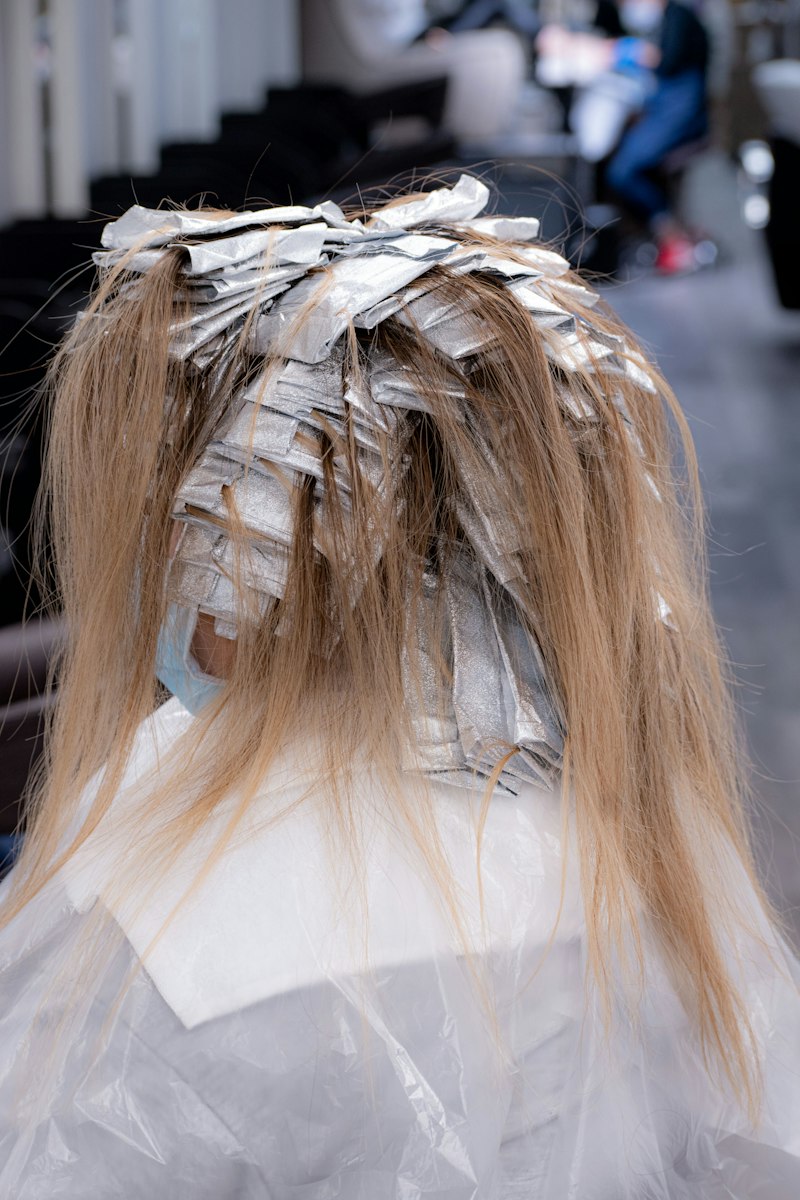 Close-up of hair texture and porosity