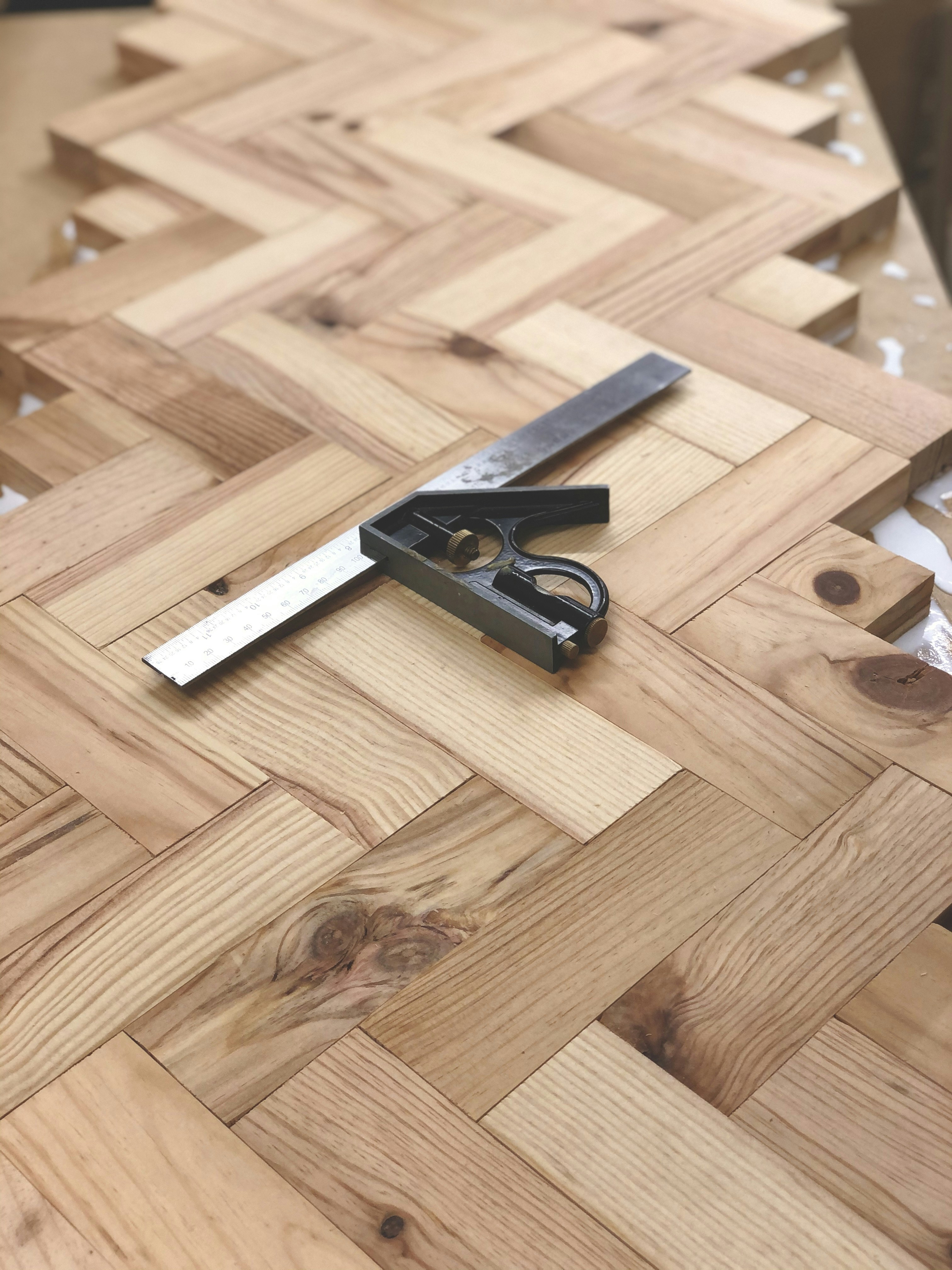 Herringbone woodworking project
