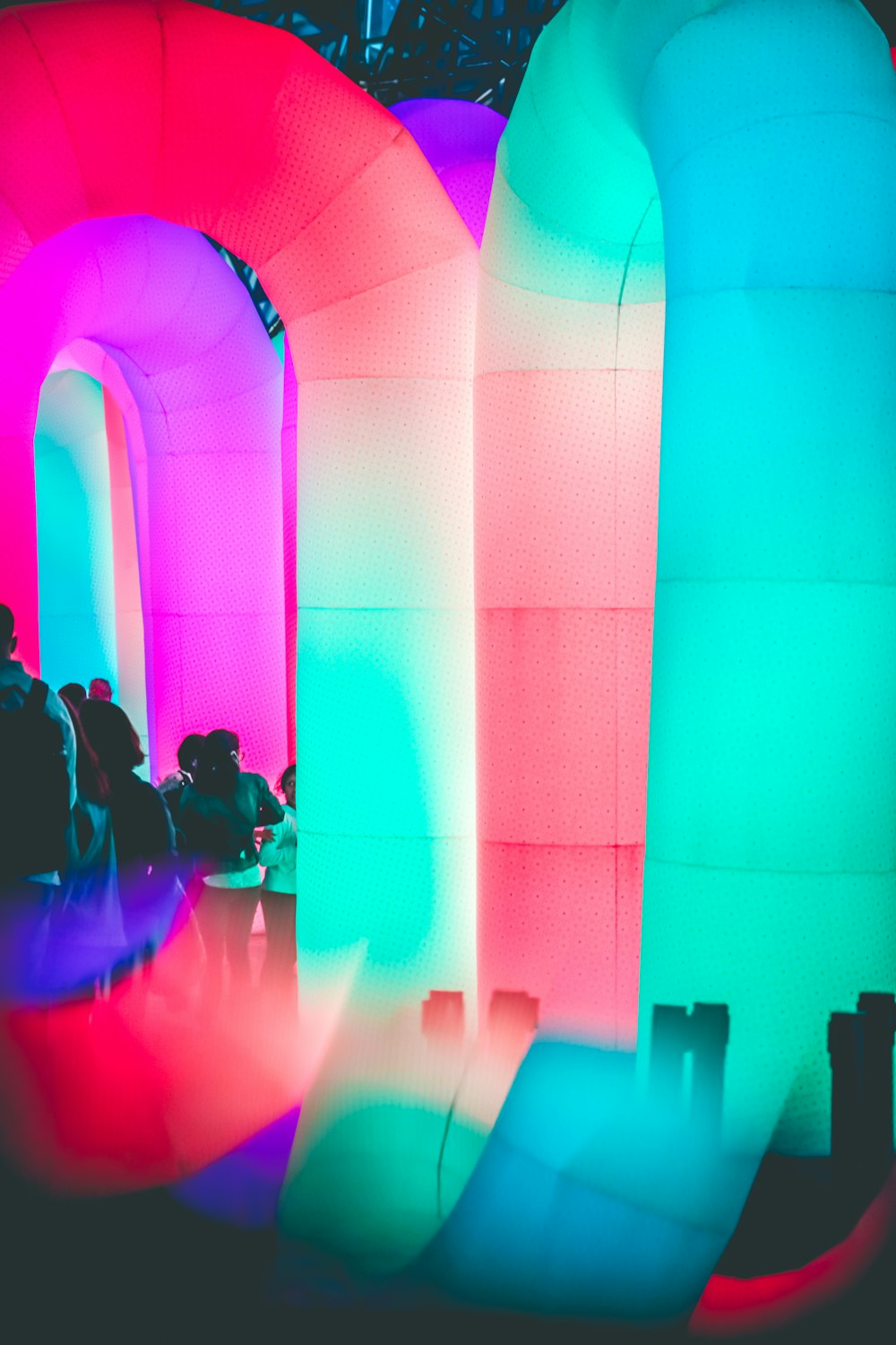 people sitting on chairs inside building