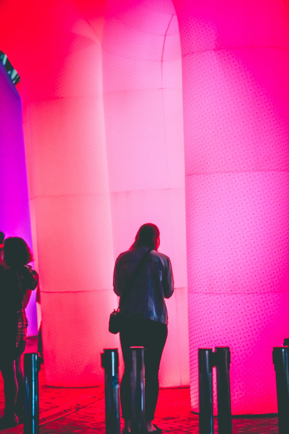 man and woman standing on stage