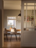 white wooden framed glass door closed