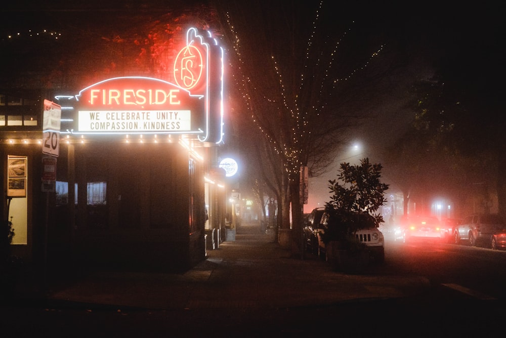 red and white UNKs neon light signage