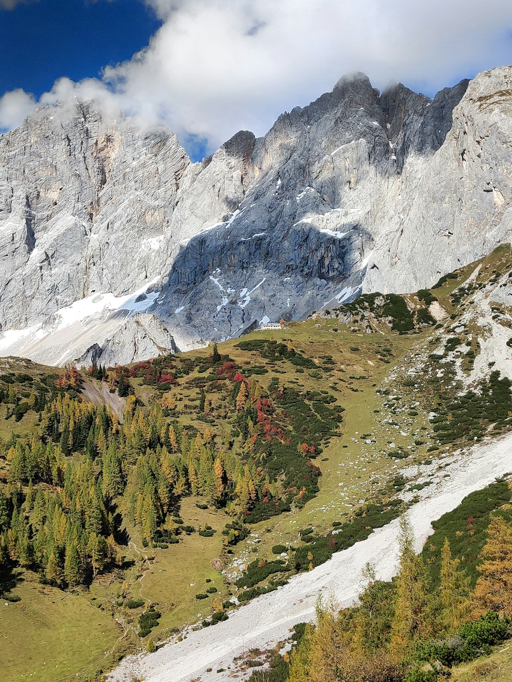 green and white mountains under blue sky during daytime