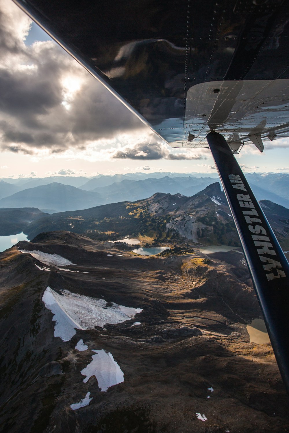 aerial view of snow covered mountains during daytime