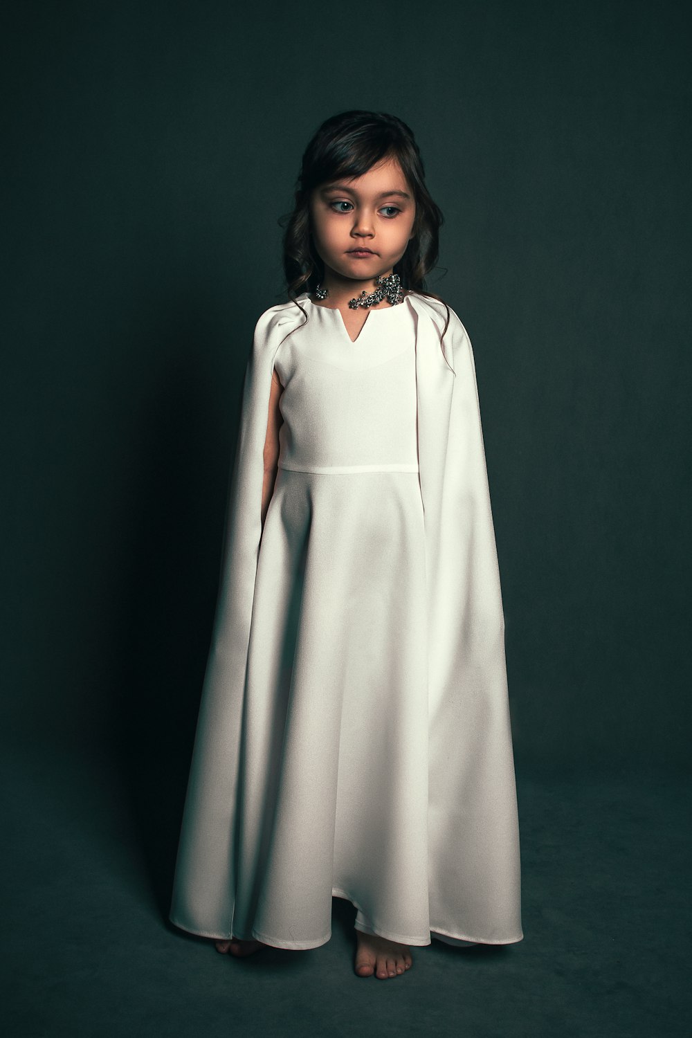 woman in white long sleeve dress