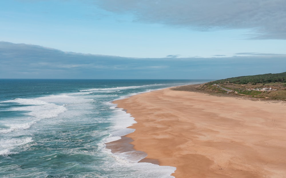 brown sand beach during daytime