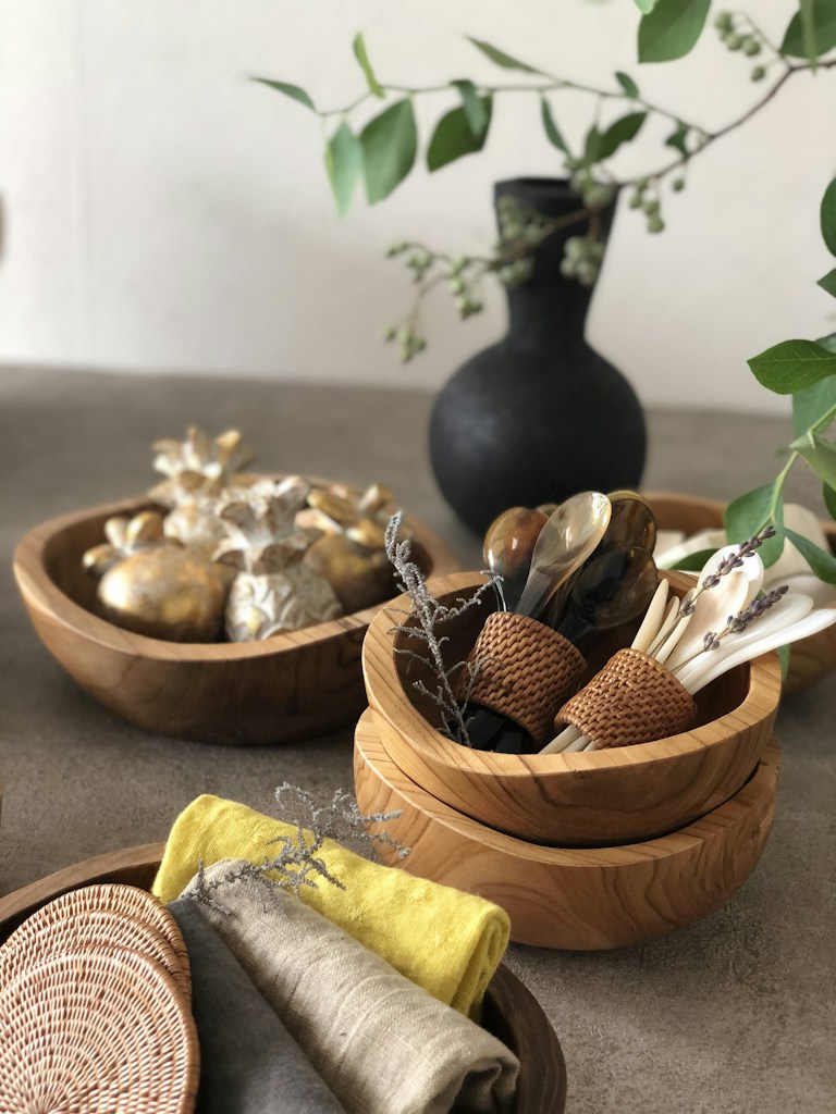 Carved Wooden Bowl