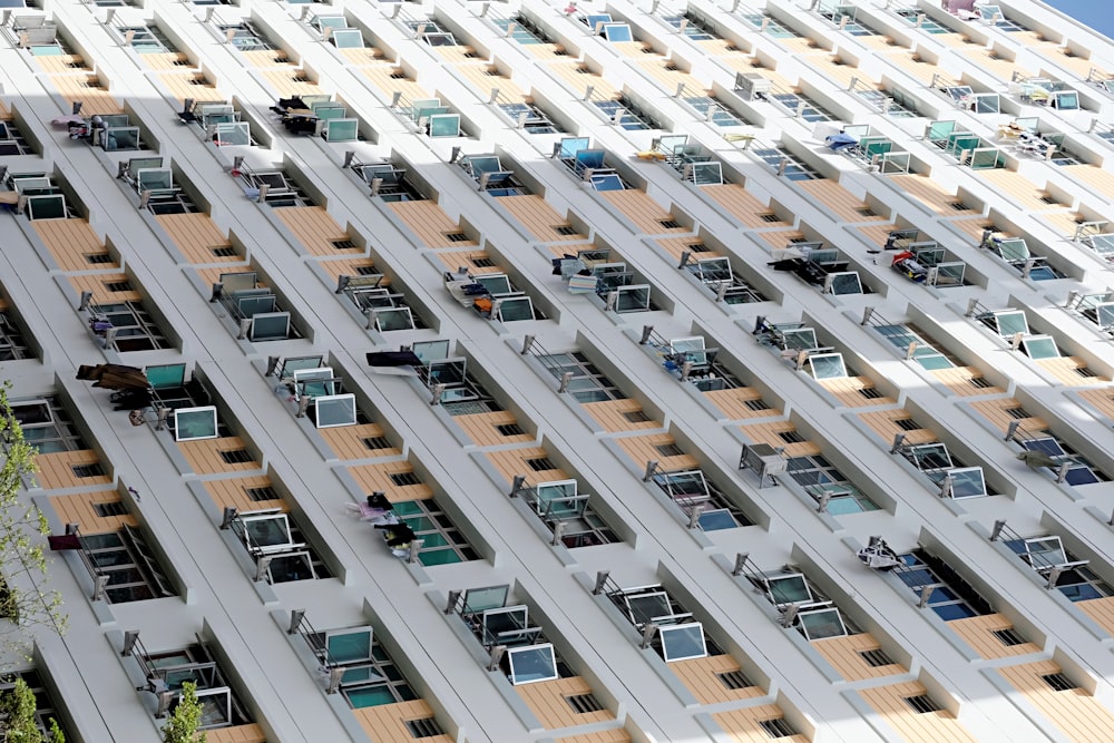 white and blue concrete building