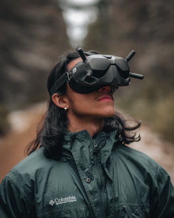 woman in black leather jacket wearing black sunglasses