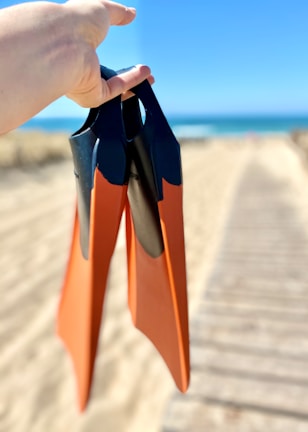 Bright, polished flippers ready for patient fitting, highlighting craftsmanship.