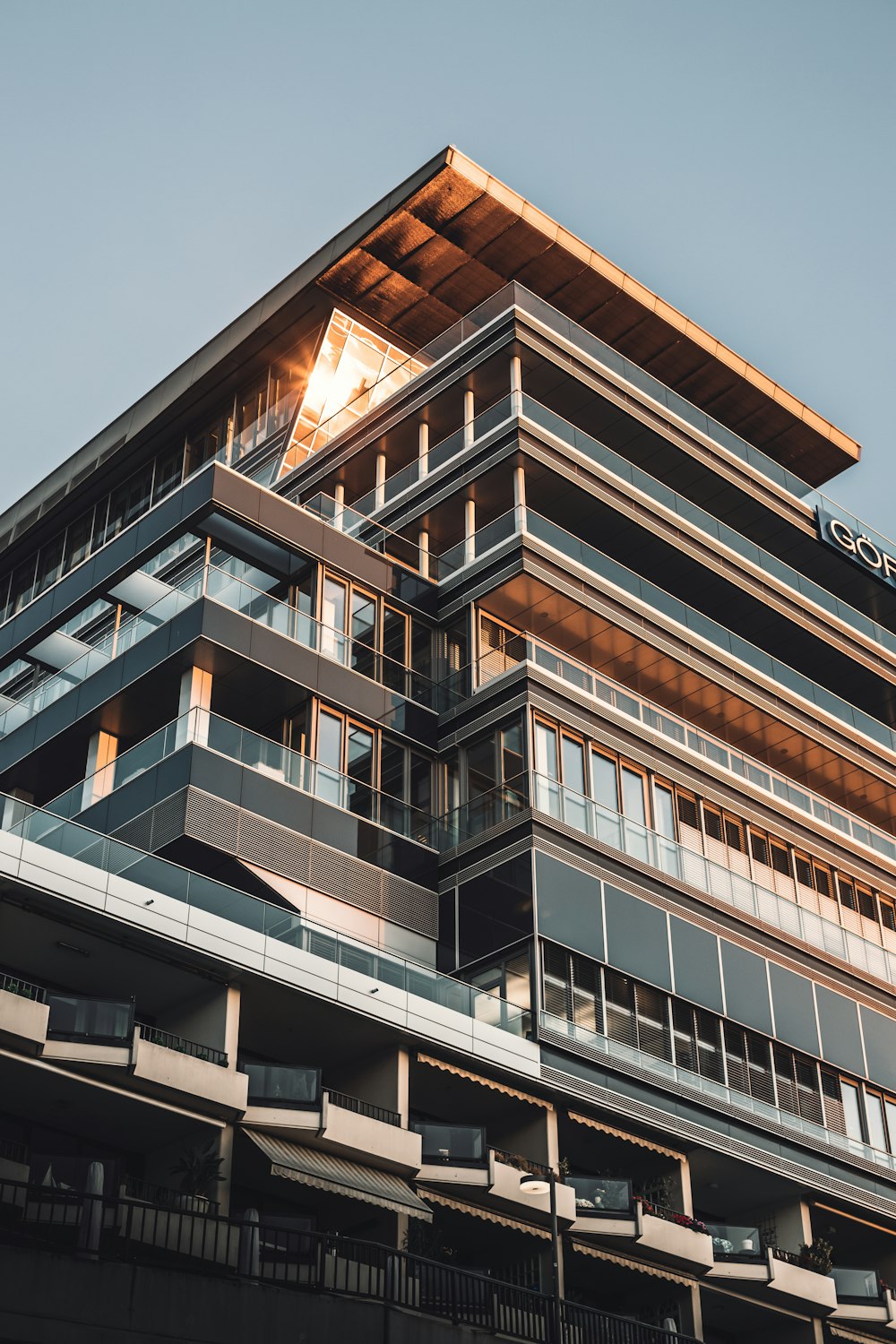 brown and white concrete building