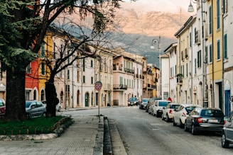 A serene view of a small town street in Brazil.