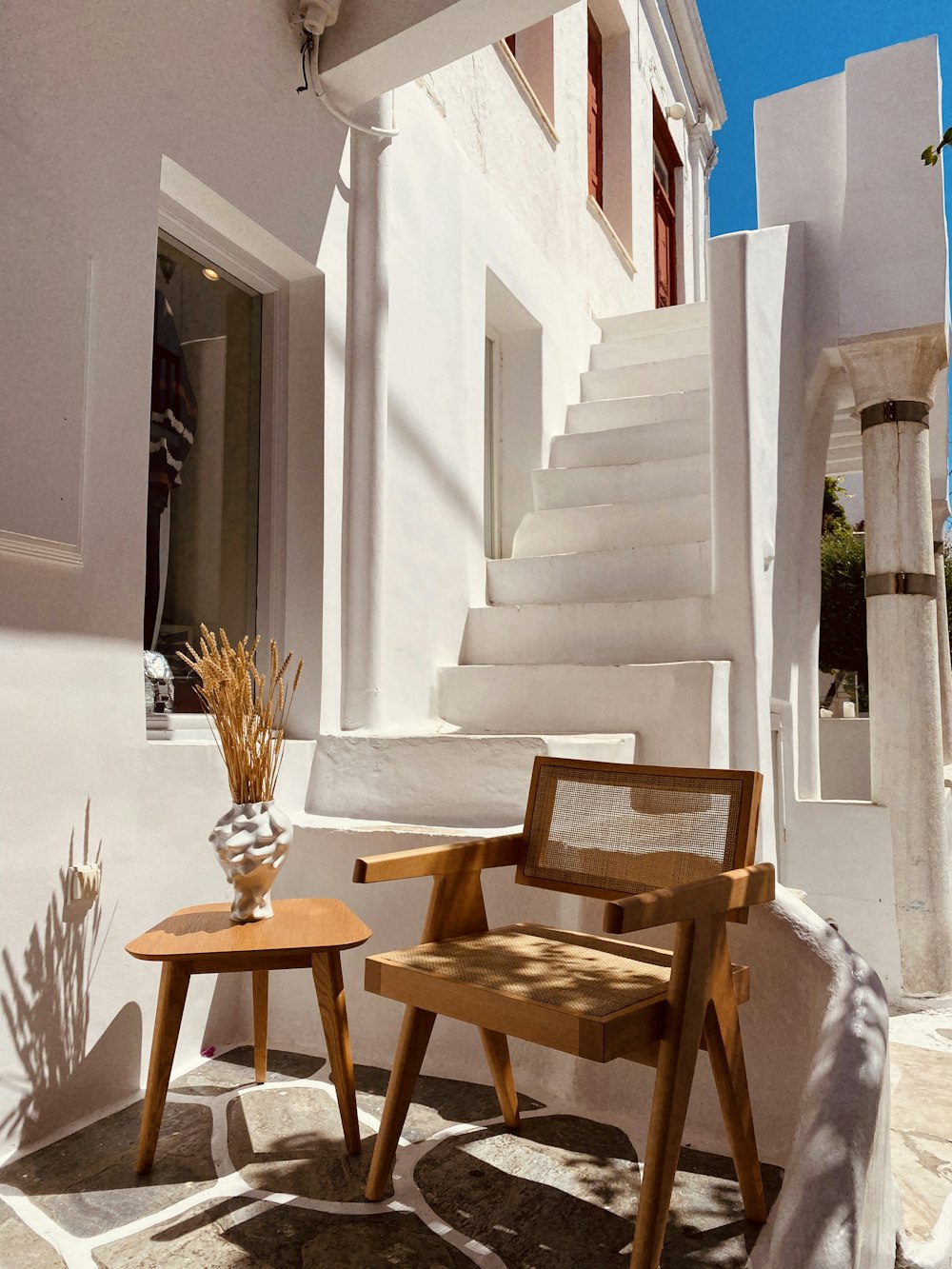 brown wooden table and chairs