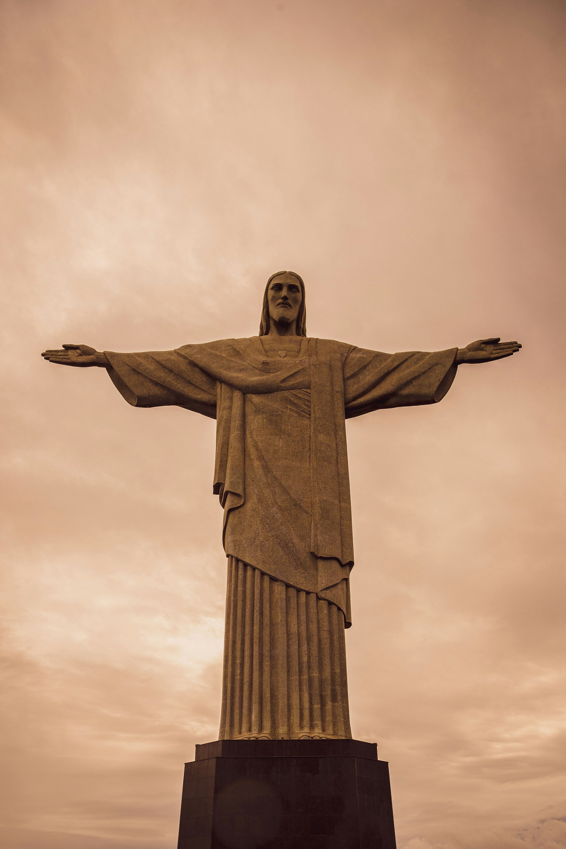 low angle photography of jesus christ statue