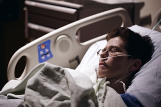 Patient recivering from surgery