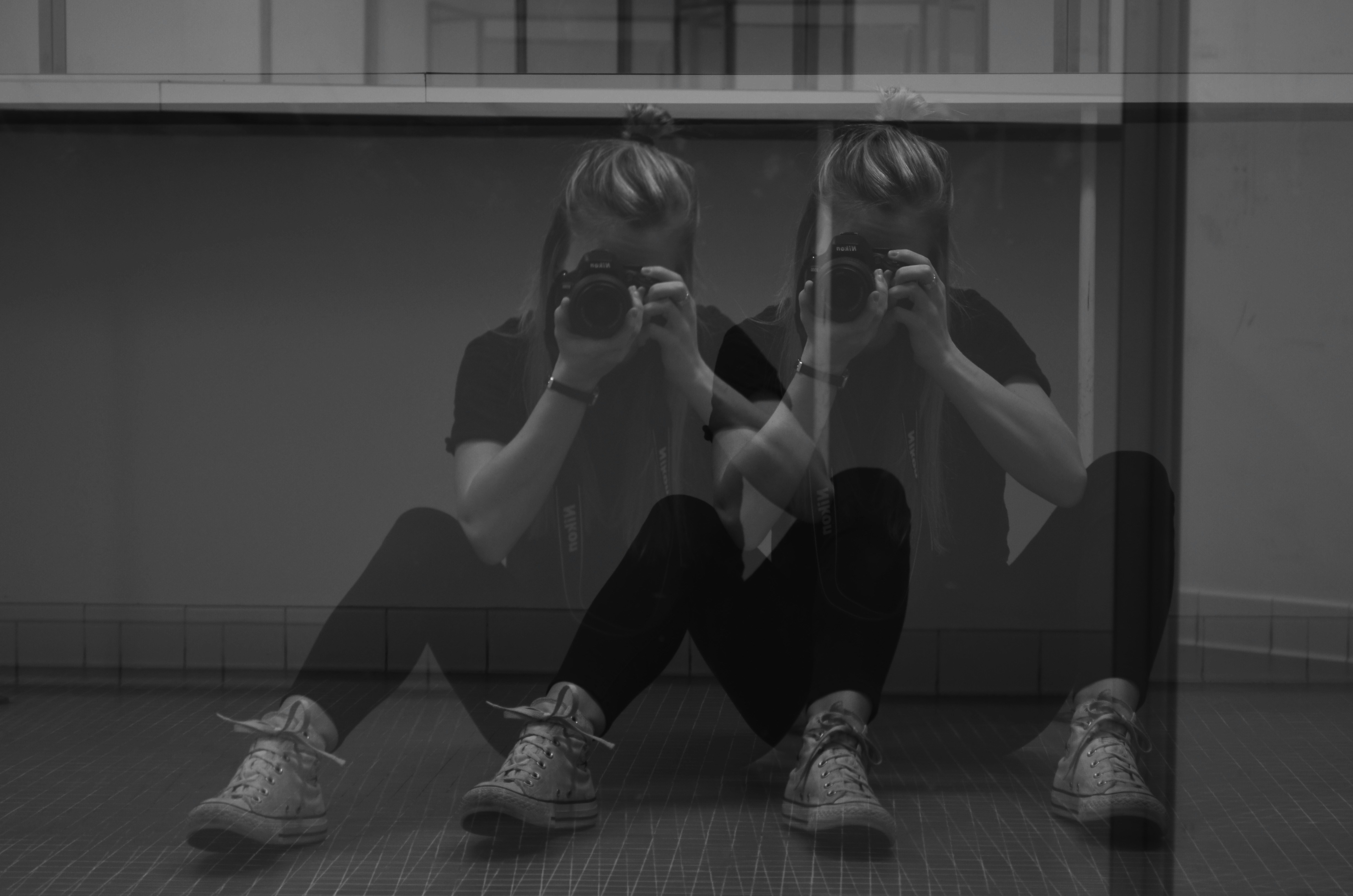 self-reflection concept illustration