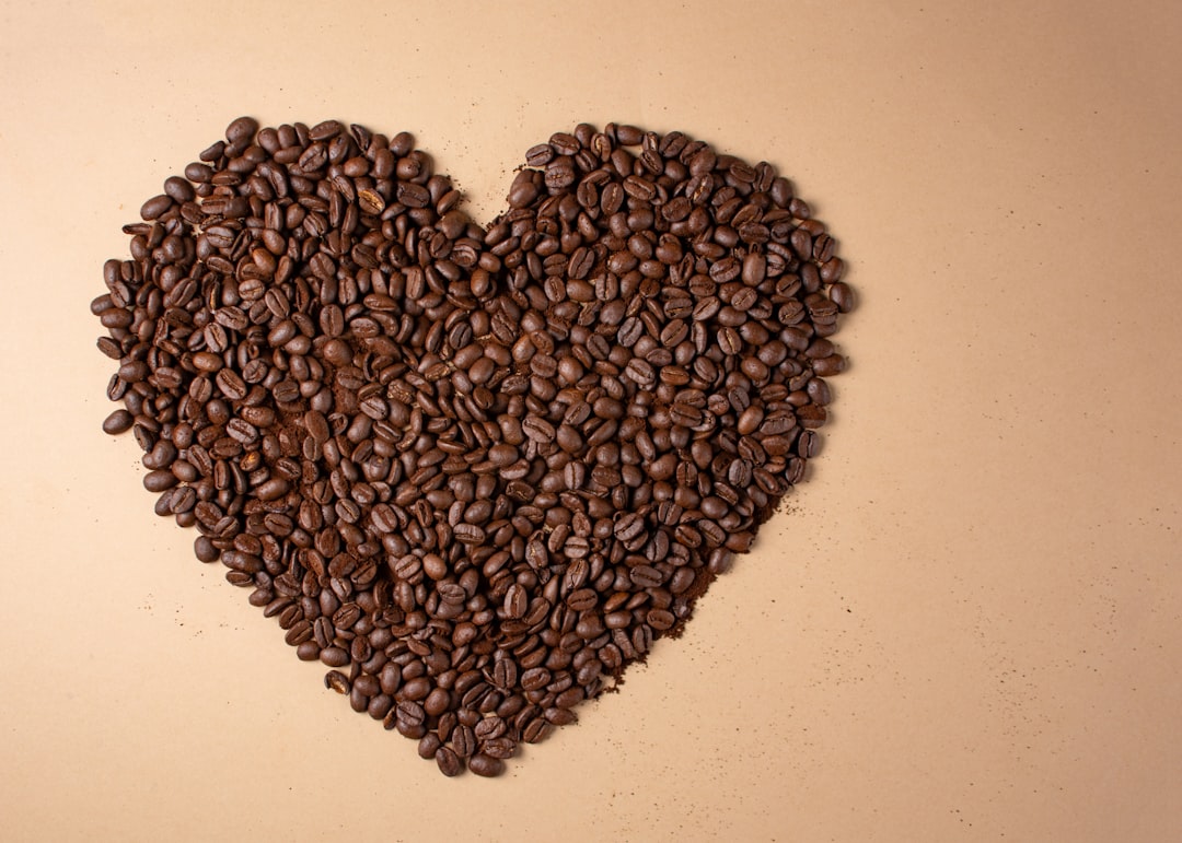 brown and black heart shaped textile