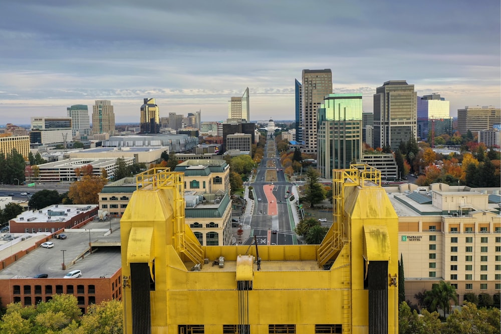 aerial view of city buildings during daytime