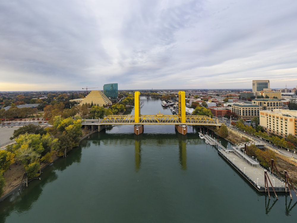 bridge over river during daytime