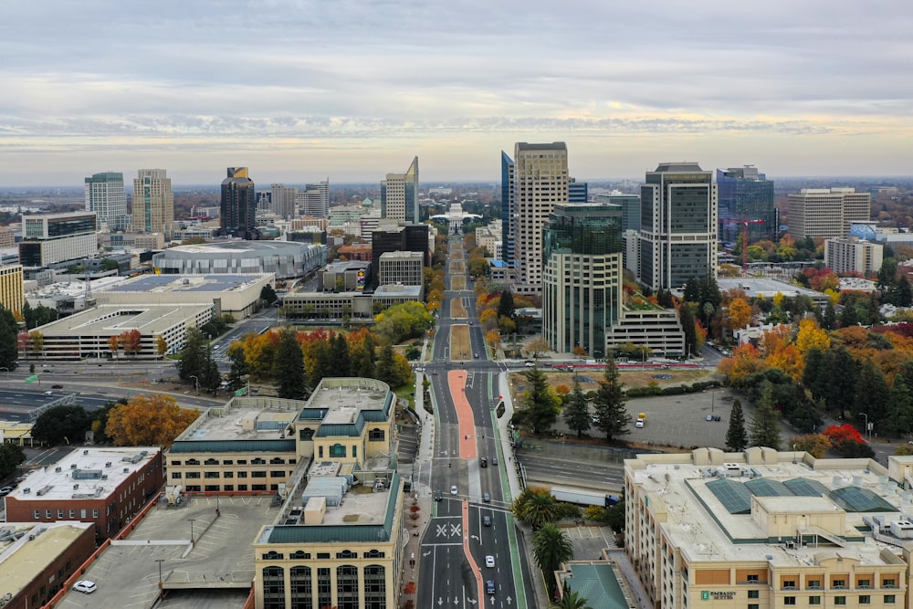 aerial view of city buildings during daytime