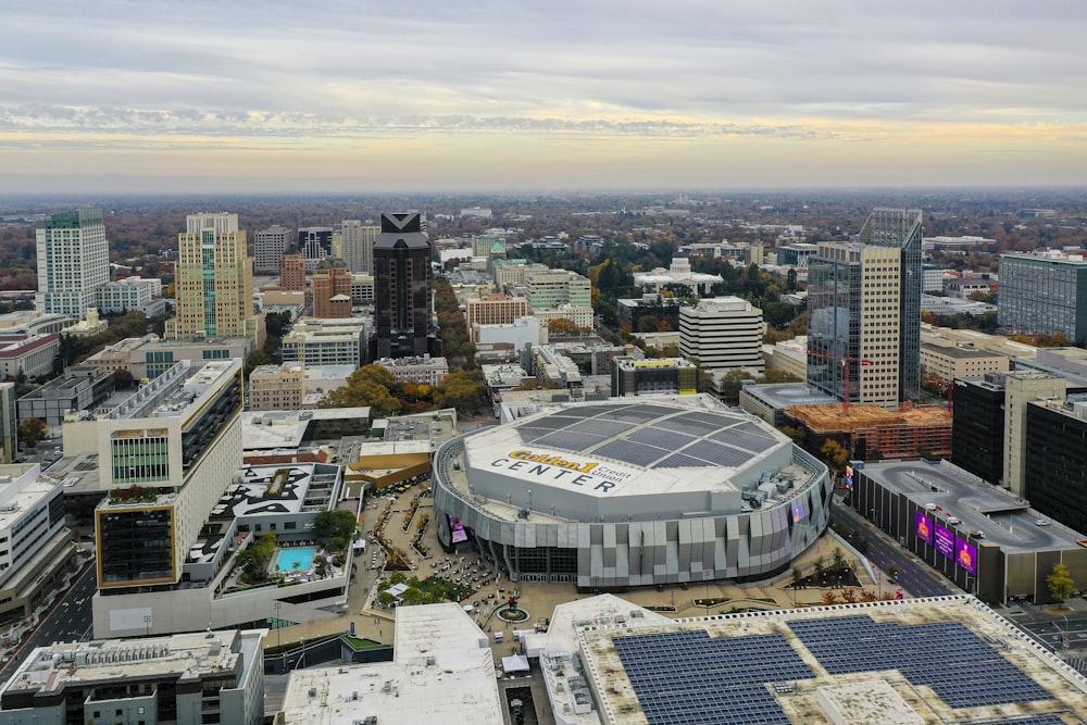 aerial view of city buildings during daytime