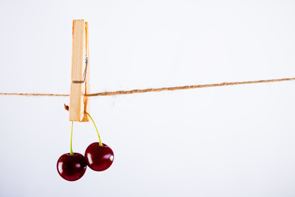 red and brown hanging decor